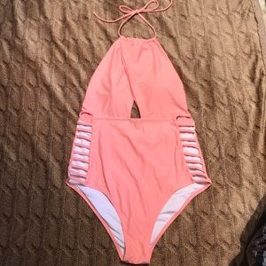 Cupshe Halter Top One Piece with Cut Outs